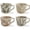 Plants,Set of 4, variant on 12 oz Ceramic Coffee Mug Set of 4 - Stoneware Pottery Countryside Fall Autumn Mugs with Big Handle for Latte,Cocoa,Dishwasher & Microwave Safe Cups ()