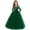 Dark Green857, variant on HAYIMI Toddler Kids Performance Dress Girls O-Neck Formal Girl Flower Lace Wedding Clothes Children Bowknot Girls Party Gown Dresses Cozy Special Occasion Back To School Swing Flowy Sundress