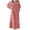 Pink, variant on felwors Women's Winter Flannel Nightgown - Fleece Loungewear, Round Neck Pullover, Warm & Comfortable Pajamas Purple, M