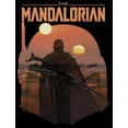 thumbnail image 2 of Men's Star Wars: The Mandalorian Boba Fett Sunset Helmet  Graphic Tee Black 2X Large, 2 of 5