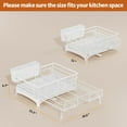 thumbnail image 5 of VFDTBUHN Dish Drying Rack - Expandable Dish Rack  Large Capacity Dish Drainer for Kitchen Counter  Rust-Proof with Utensil Holder  Black, 5 of 6