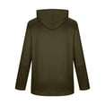 thumbnail image 5 of Mrmaere Men's Hooded Zip-Up Jacket Lined Adjustable Drawstring Warm Outerwear for Daily & Leisure Wear Army Green M, 5 of 5