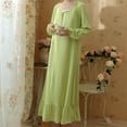 thumbnail image 2 of Sngxgn Women's Long Sleeve Top and Plush Pant Pajama Sleep Set(Green,XL), 2 of 9