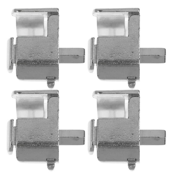 NICEXMAS 4Pcs Zinc Alloy Adjustable Grass Clips with Glass Clamp and Handle Screw Fix