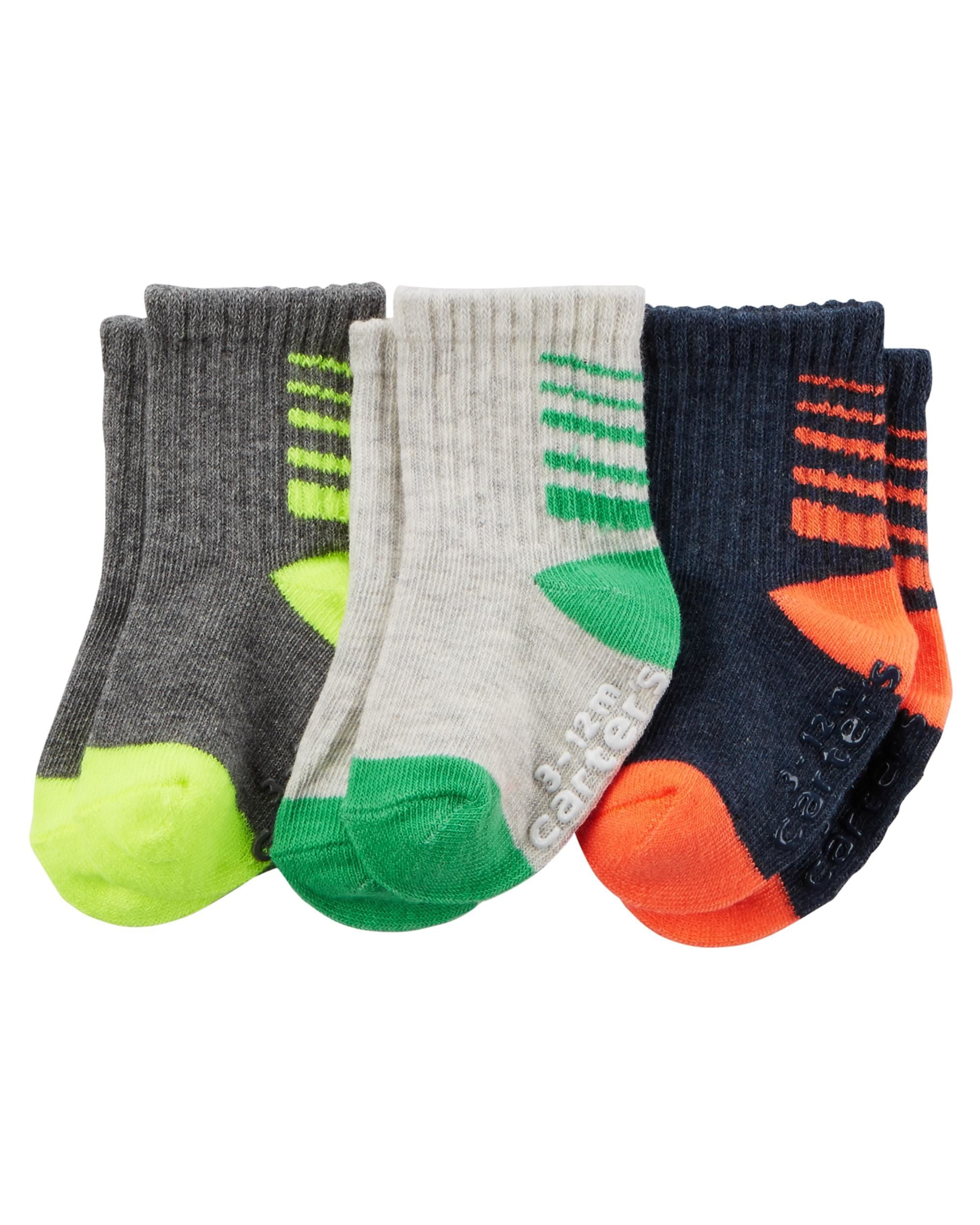 Carter's Carter's Boys' Crew Socks 3 Pack