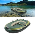 thumbnail image 4 of Canoa inflable, botón inflable Verde PVC Resistente al Lago para lago, 4 of 7