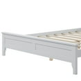 thumbnail image 4 of Modern White Solid Wood Full Platform Bed, 4 of 7
