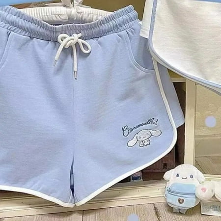 

Cute Cartoon Shorts Kawaii Kuromi My Melody Cinnamoroll Fashion Short Casual Pants High Waist Shorts Sports Pants Gift