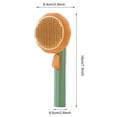 thumbnail image 5 of Pet Comb One-click Cleaning Button Hair Removal Washable Pet Cats Dogs Cleaning Slicker Brushes Pet Supplies-White, 5 of 8