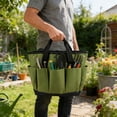 thumbnail image 3 of BotaniNest Garden Tote For Handheld Organization Outdoor With Large Storage Compartments And Padded Handle Ideal For Gardening And DIY Tasks, 3 of 6