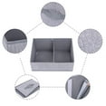 thumbnail image 3 of Fabric Storage Bins, Premium Material Multipurpose Storage Cube For Shelves, Closet Organizer, Wave Light Grey, Set Of 3, 3 of 5