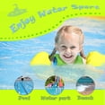 thumbnail image 3 of Emovendo Swim Vest Arm Bands Swim Training Adjustable One Size, Yellow and Green, 3 of 7
