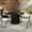 Ivory/Black, variant on !nspire Modern Performance Fabric & Bentwood & Metal Dining Chair, Set of 2-Color:Dark Beige/Black
