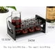 thumbnail image 2 of Soporte De Acrílico Negro De 7 Hoyos Porta Vasos De Para Bandejas Bandeja De Servicio, Resistente Al Calor, También Puetener Bebidas Muy Gloria Portavasos Black Shot, 2 of 9