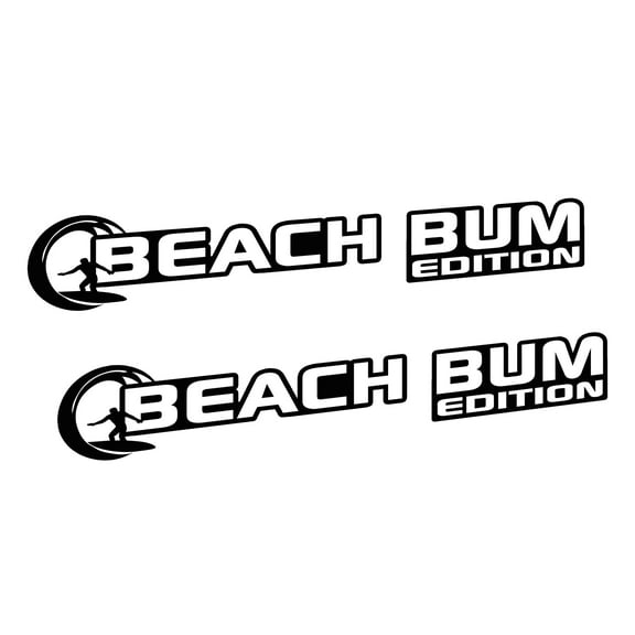 Collectible Decals Beach Bum Edition Hood Decal Set
