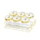 thumbnail image 1 of Tarros de frutas secas con tapa, contenedor de almacenamiento de alimentos para el comedor, fiesta, frutos secos Transparente 6 cuadrículas, 1 of 9