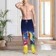 thumbnail image 6 of Lsque Mario Print Men's Pajama Pants, Lounge Pant - Comfortable Home Wear,Elastic Waistband, Stylish Design-X-Large, 6 of 9