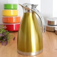 thumbnail image 3 of YWJLQH 1.5L Coffee Thermal Carafe Steel Carafes, Keep Water Hot up to , Double Walled Golden, 3 of 9