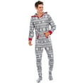 thumbnail image 6 of Gyratedream Family Matching Cotton Pajamas Christmas Snowflake Hooded Footed Sleepwear Long Sleeve Pjs, 6 of 6