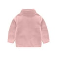 thumbnail image 2 of Eltusu Toddler Girls Fleece Jackets, Casual Windproof Soft Warm Outerwear with Zipper Pink Size 4-5T, 2 of 5