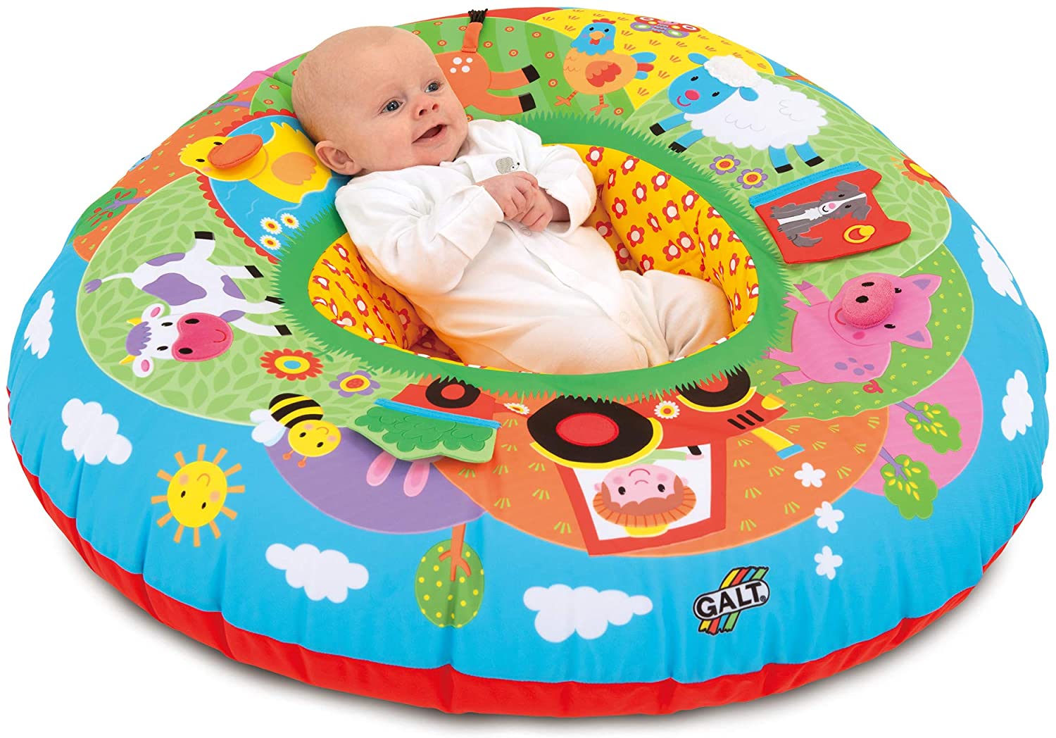 Galt Toys, Playnest - Farm, Baby Activity Center & Floor Seat, Multicolor - image 1 of 4