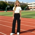 thumbnail image 4 of SJLDQY Girls Cargo Pants Wide Leg Casual Sweatpants Elastic Waist Baggy Pants with Pockets, 4 of 9