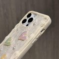 thumbnail image 4 of Compatible with iPhone Case,Cute Elegance Glitter Heart Pattern Silicone [ Drop&Full Body Protection] Shockproof Cover Phone Case (White,iPhone 13 Pro), 4 of 6