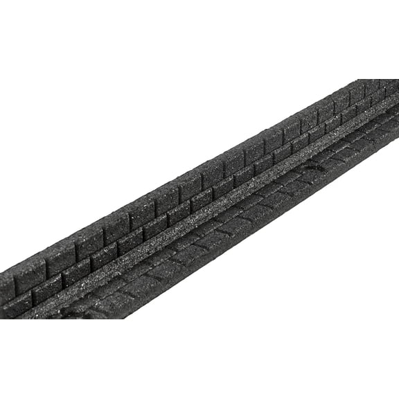 Rubberific Brickface Rubber Landscape Edging, Black, 4' Garden Border Edging