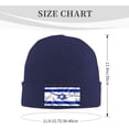 thumbnail image 3 of Israel Flag Beanie Hat Men Winter Knit Hat Women Slouchy Skull Cap Knitted Hat Sleep Caps Hedging Hat Black, 3 of 9