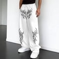 thumbnail image 2 of Gothic Print Casual Jogger Pants With Elastic Waistband For Streetwear And Comfort, 2 of 4