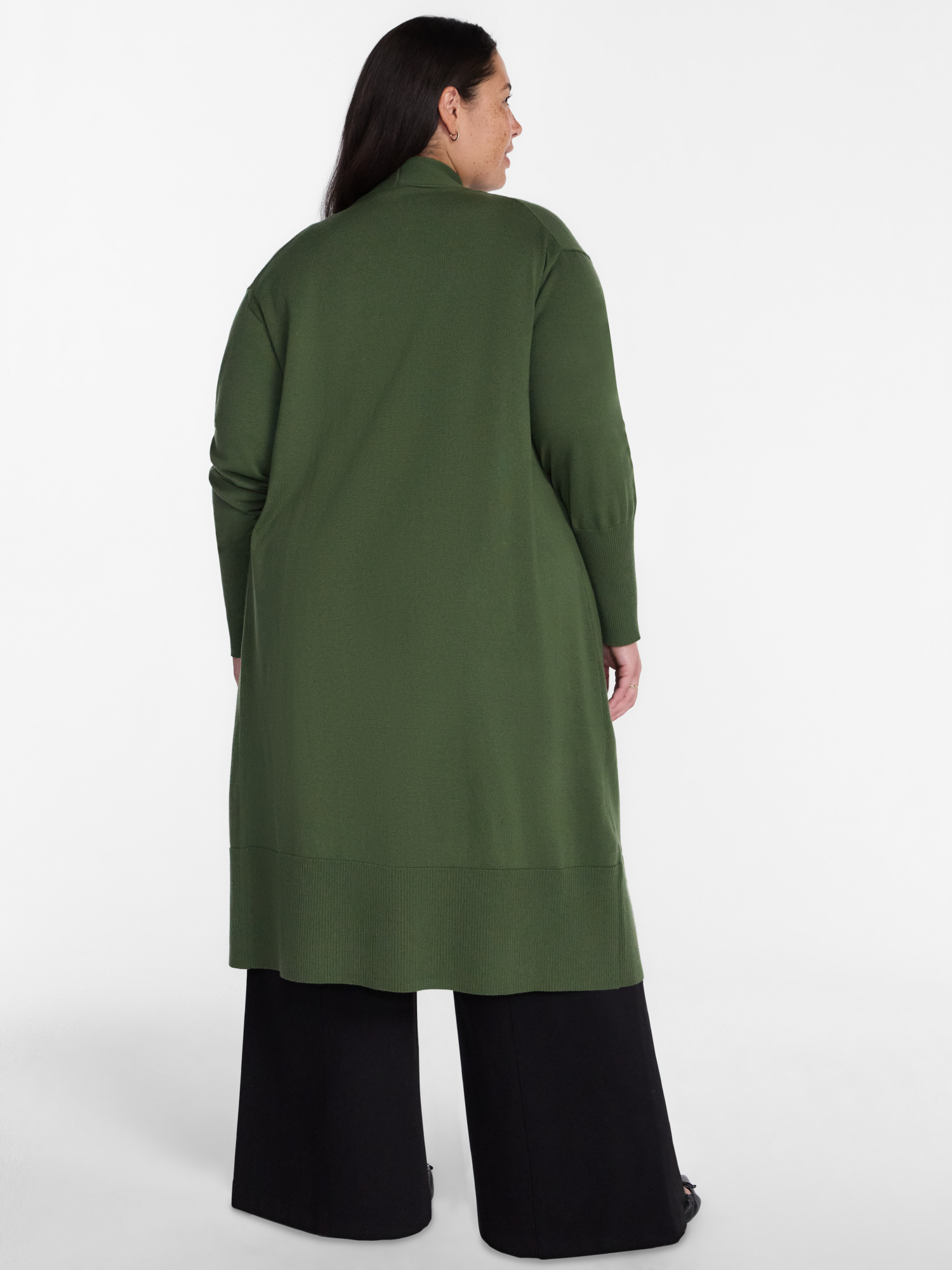 Terra & Sky Women's Plus Duster Cardigan with Long Sleeves photo 2