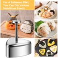 thumbnail image 2 of 2 piezas de molde japonés para sushi con forma de bola de arroz, máquina para hacer onigiri, triángulo, molde para sushi, molde para arroz, nori teñido con sake, arroz cuchara, 2 of 5