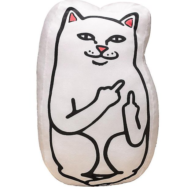 Muñecos de peluche de 45 cm PENGJTMXG gato verde suave Almohada de gato