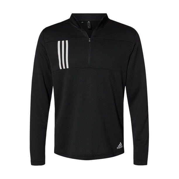 Adidas - Adidas - 3-Stripes Double Knit Quarter-Zip Pullover - A482 ...