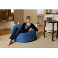 thumbnail image 3 of Chill Sack Bean Bag Chair, Memory Foam Lounger with Micorsuede Cover, Kids, 3 ft, Royal Blue, 3 of 3