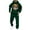 Dark Green, variant on Yhkghxis Men's Hoodie Tracksuit 2 Pieces Set Letter Print Athletic Casual Hooded Sweatshirt and Joggers Set Sweatsuit Outfits