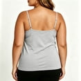 thumbnail image 6 of Simua Women Square Neck Camisole Spaghetti Strap Plus Size Tank Tops Solid Color Sleeveless Tops, 6 of 7