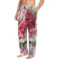 thumbnail image 6 of Susaid Watermelon Splash Realism Art Print Mens Pajama Pants Set Sleep & Lounge Pants, PJ Bottoms with Pockets and Button Fly-Small, 6 of 6