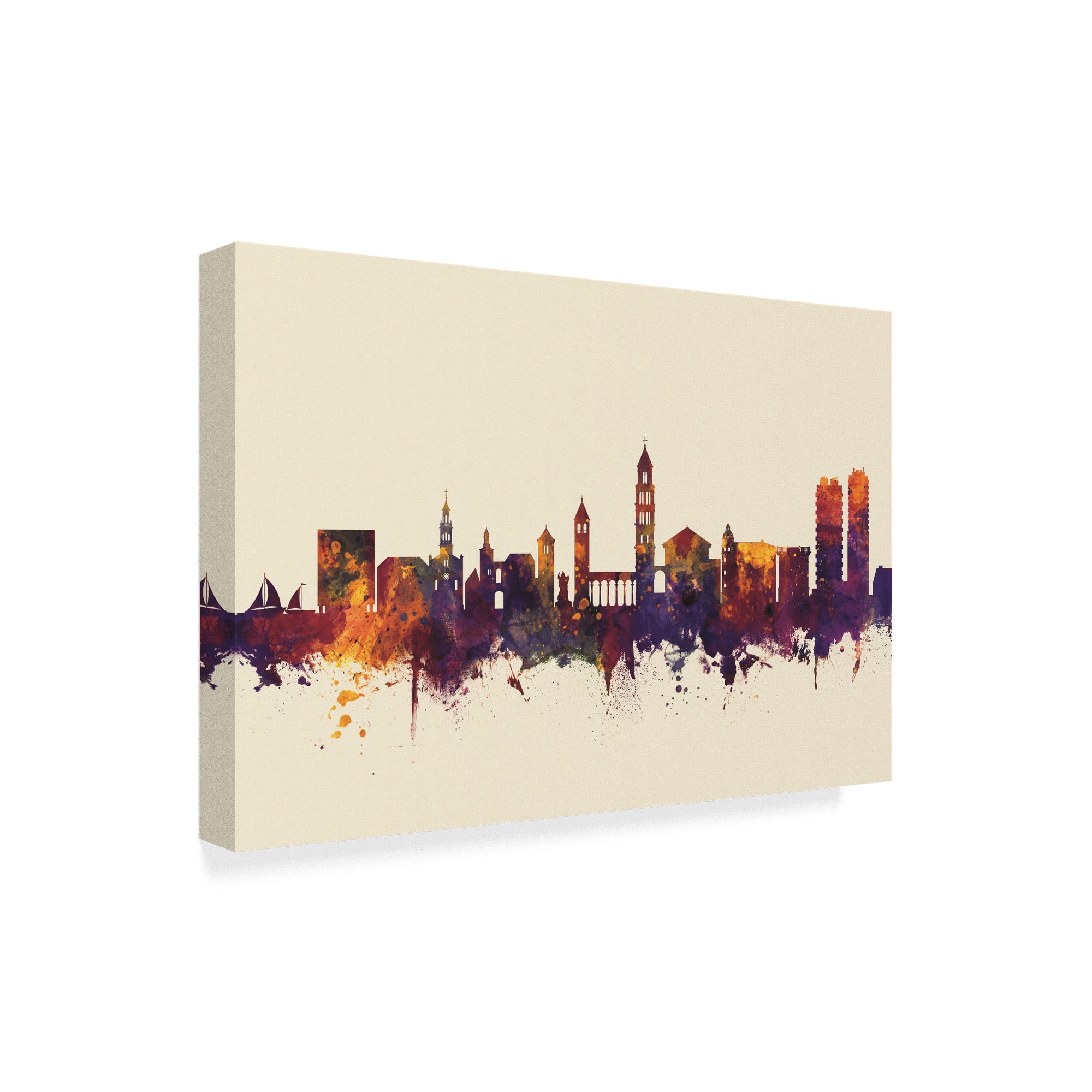 Trademark Fine Art 'Split Croatia Skyline III' Canvas Art by Michael Tompsett