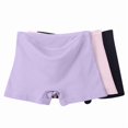 thumbnail image 5 of Sakmal Boxers Womens Panties Cotton High Waisted Boyshorts Plus Size Panties Pink Soft Women's Underwear 6XL,3-Pack, 5 of 5
