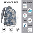thumbnail image 6 of "Sunflower Print Mini Backpack for School - Compact Flowers Design Bookbag with Wristlet Strap, Cute Floral Backpack for Essential Carry", 6 of 6