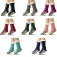 thumbnail image 4 of Sneaker Pattern Fuzzy Slipper Socks for Women Thermal Fleece Lined Home Socks Warm Fuzzy Socks for Winter Party Hosiery, 4 of 9