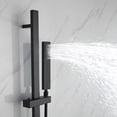 thumbnail image 5 of Lexora LSS12011MB 8 in. Cero Square Rain Shower & Handheld Set, Matte Black, 5 of 8