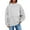Gray-1, variant on Womens Oversized Pullover Sweatshirts Long Sleeve Turtleneck Hoodless Tops Fall Fashion Preppy Outfits 2025 Clothes