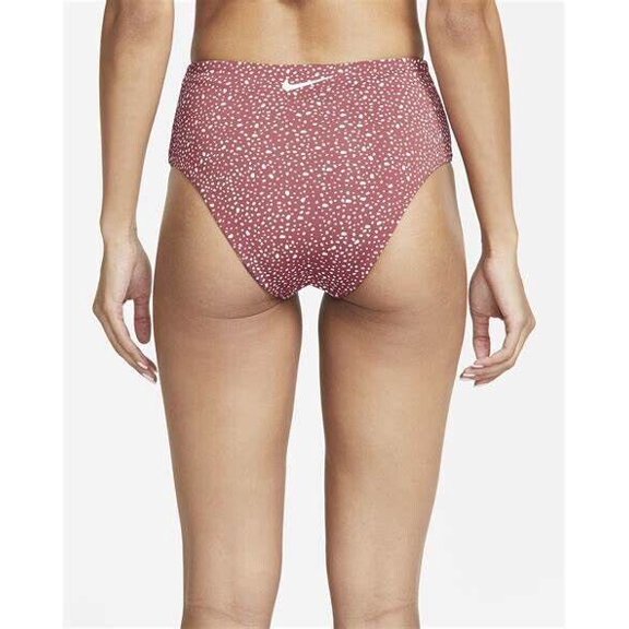 Nike Women's Adventure Reversible High Waist Bikini Bottom Sangria Medium M