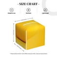 thumbnail image 4 of KLL Yellow Lemon Print Tissue Box Cover,Leather Tissue Holder Square Facial Tissue Case Facial Paper Organizer Dispenser for Bathroom, Vanity Countertop, 4 of 7