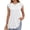 White, variant on MOYIKO Womens Tank Tops Crew Neck Short Sleeve Summer Shirts Babydoll Peplum Tops Dressy Casual Blouses