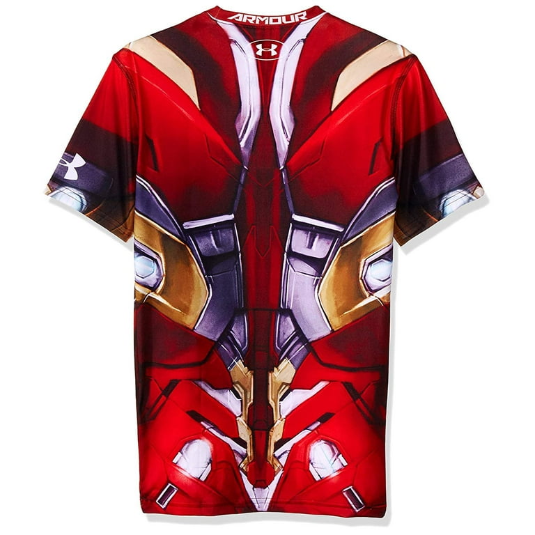 Remera Iron Man Under Armour Alter Ego Iron Man Compression Short Sleeve  Shirt talle 2XL Mens