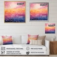 thumbnail image 4 of Designart "Horizon in Blush I" Abstract Landscape Canvas Print, 4 of 5