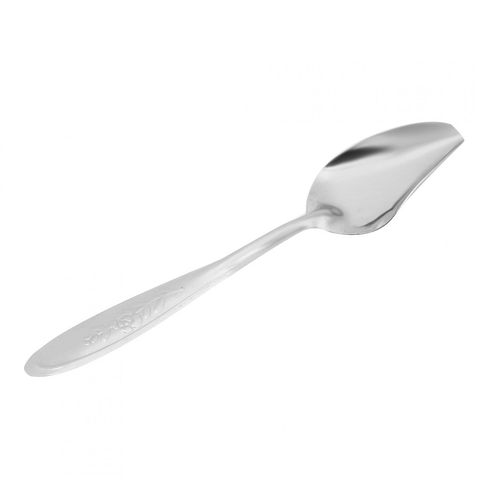 1Pc Thick Stainless Steel Grapefruit Spoon Dessert Spoon Serrated Edge useful 